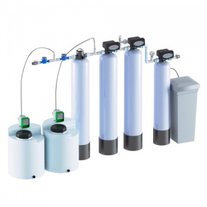 Комплексная система очистки воды AQUADOSE PLUS/Double 10-10-10+8, Потребители, до 4 чел, сброс 200л